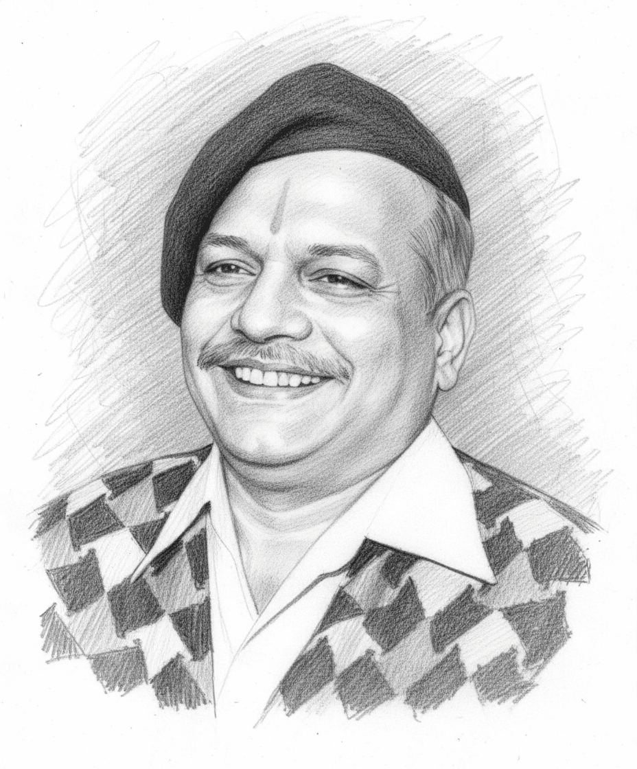 Portrait of Shivaji Sawant